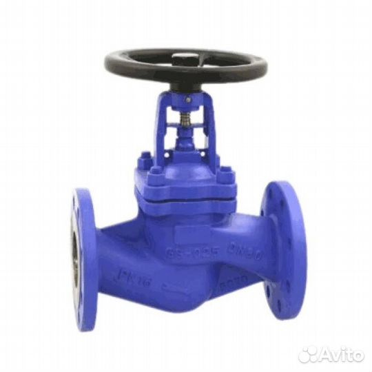 Клапан запорн ст Ду100 Ру40 фл сильф Benarmo