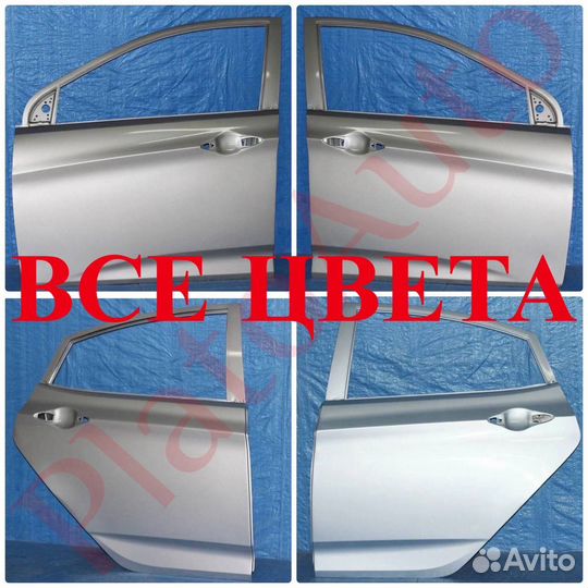 Передняя левая дверь Hyundai Solaris 1 2010+ RHM