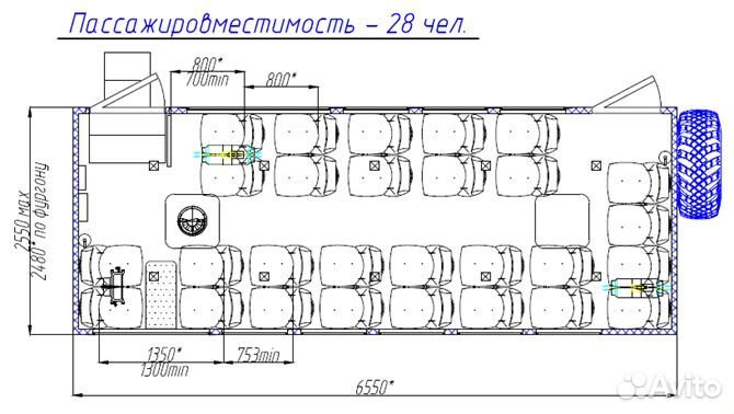 Вахтовый автобус Урал 4320, 2024