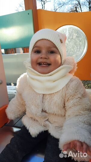 Шубка тедди демисезонная девочки 2 года