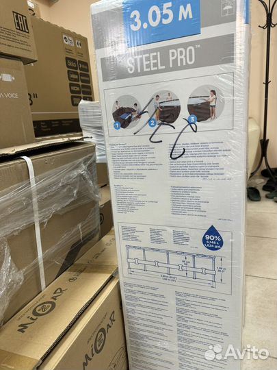 Каркасный бассейн Bestway Steel pro 305х305х100 см