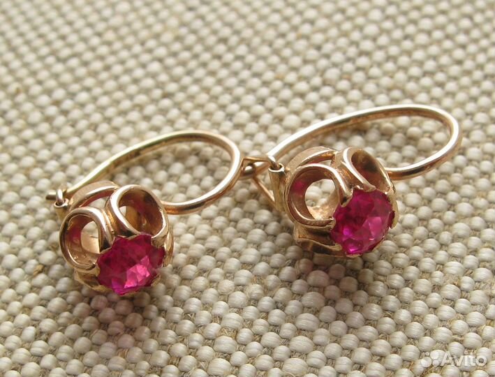 Серьги золотые 583 СССР