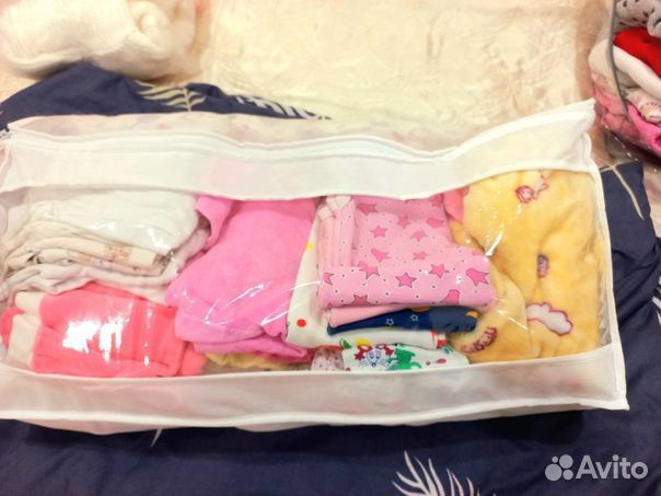 Детские вещи пакетом на девочку 56 62 74