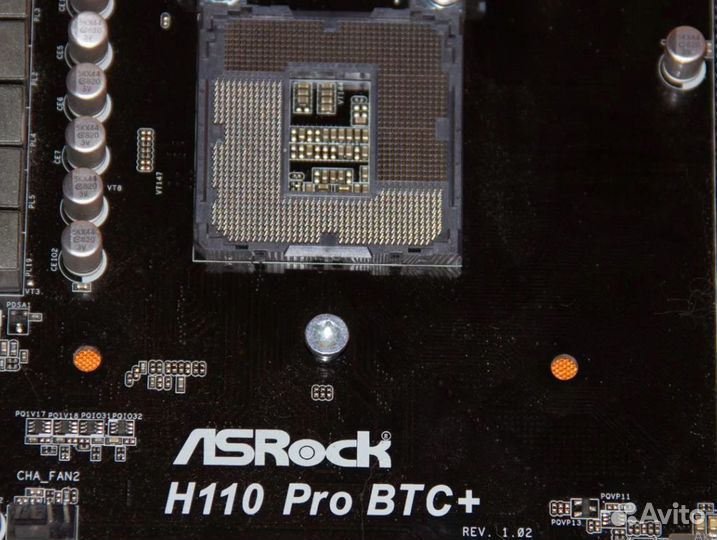 Материнская плата 1151v1 ASRock H110 Pro BTC+