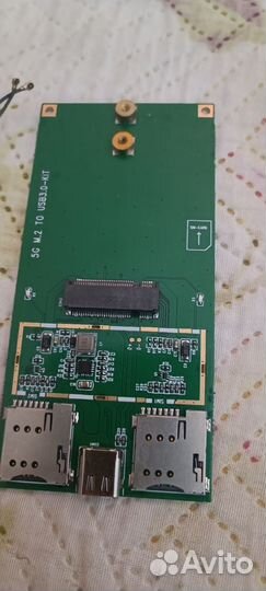 Usb переходник для m2 4g модемов + антенны