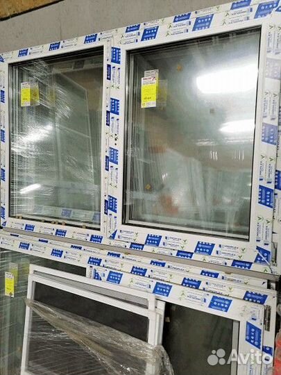 Готовые пластиковые окна 1501х1001 мм