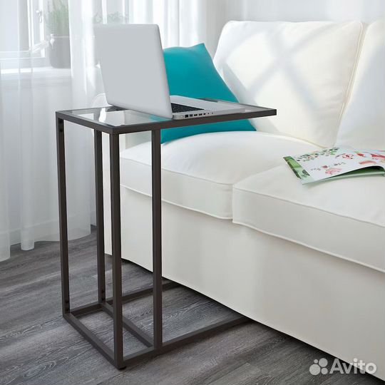 Икеа Vittsjo Столик журнальный 35x65 см, черный