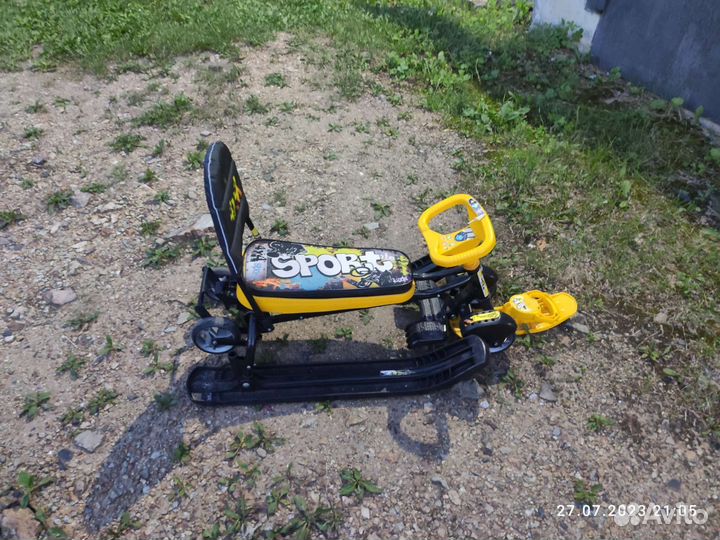 Снегокат с колесами