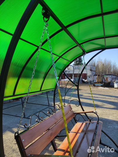 Садовые качели ажурные