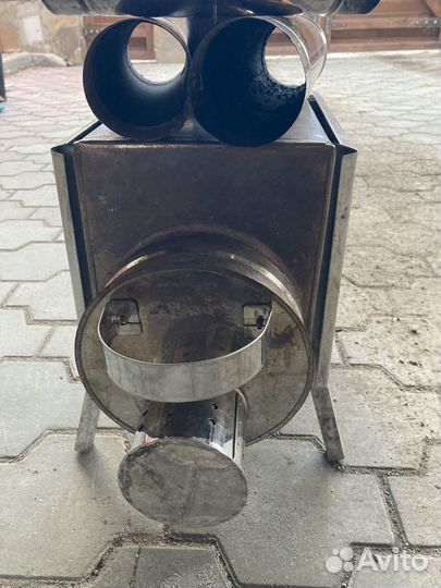 Печь дровяная для палатки, зимней рыбалки