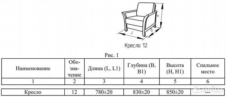 Кресла Канон-1 в ткани (2 шт.)