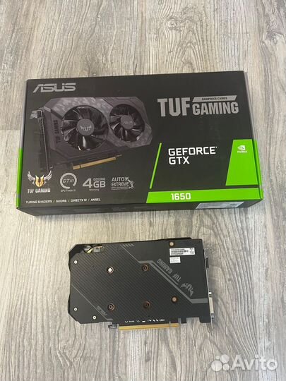 Видеокарта asus tuf gaming geforce gtx 1650 4gb