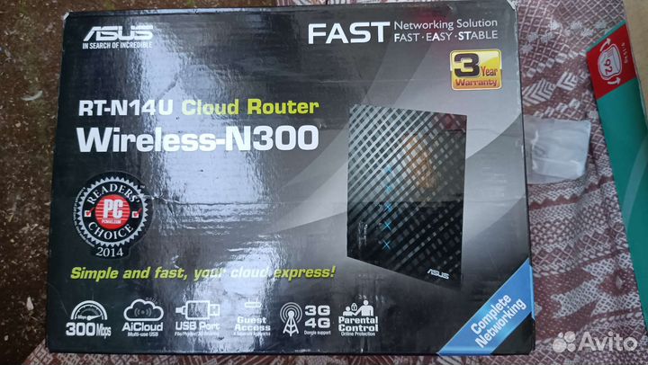 Роутер asus wireless-n300 rt-n14u
