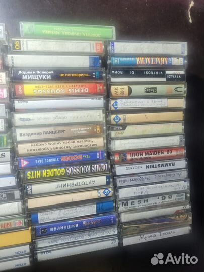 Аудиокассеты лот 50 штук аудио кассеты оптом сет
