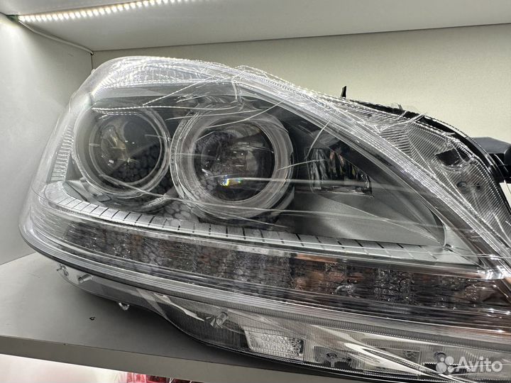 Mercedes benz W221 передние фары рестайлинг