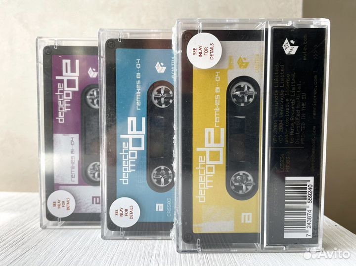 Depeche Mode 3 cass edition 81-04 remixes