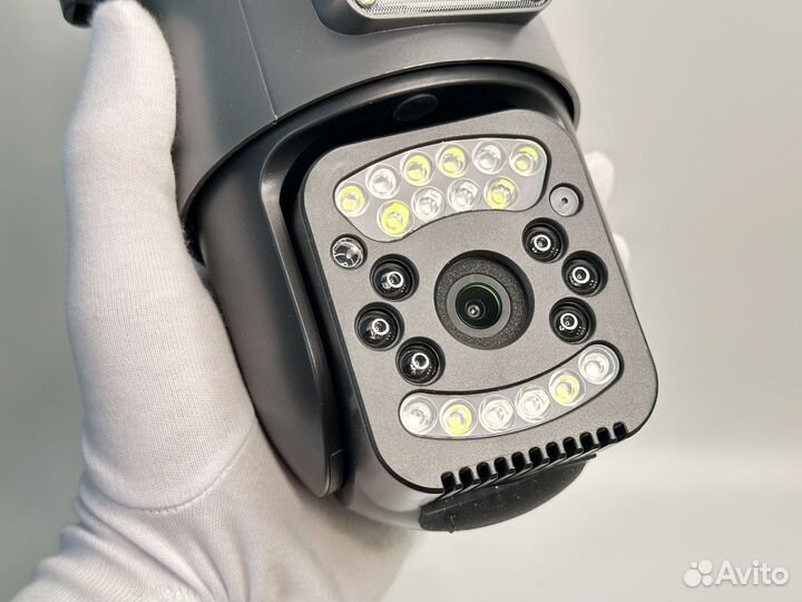 Wi-Fi Камера видеонаблюдения с двумя объективами