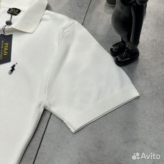 Футболка поло Ralph Lauren воротник на замке