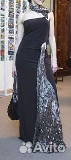 Вечернее платье с палантином