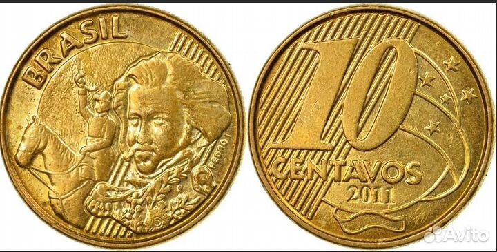 Бразилия 10 сентаво 2011 год