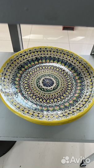 Блюдо ляган желтый 42см