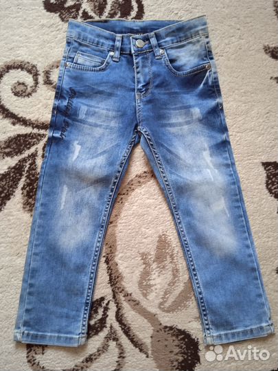 Джинсы новые 98-104