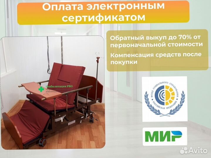 Кровать медицинская функциональная