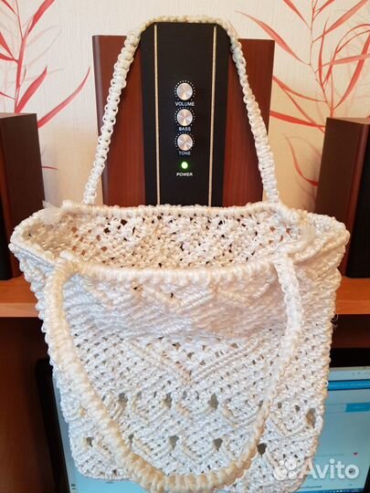 Сумка летняя вязаная макраме