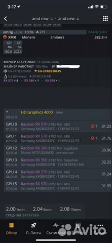 Видеокарта radeon rx570 8gb