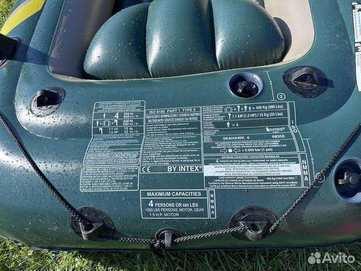 Весельная лодка Intex Seahawk 4