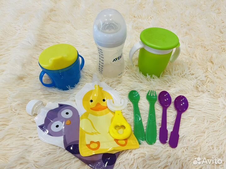 Поильник детский, бутылочка avent, munchkin
