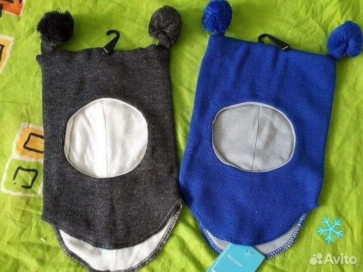 Шапка шлем 44-46-48 2 штуки