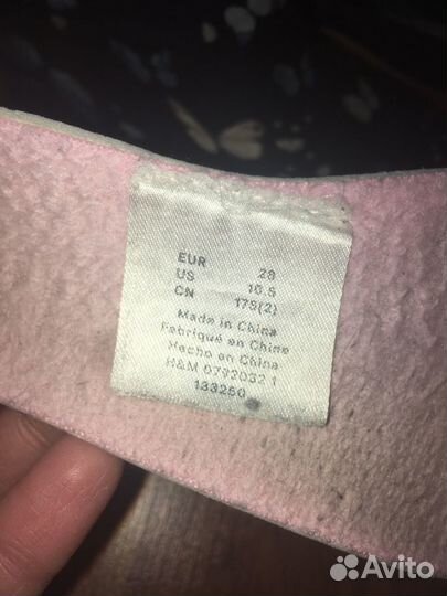 Резиновые сапоги H&M для девочки 28 размер