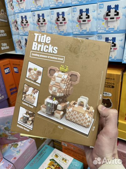 Конструктор мишка bearbrick луи витон