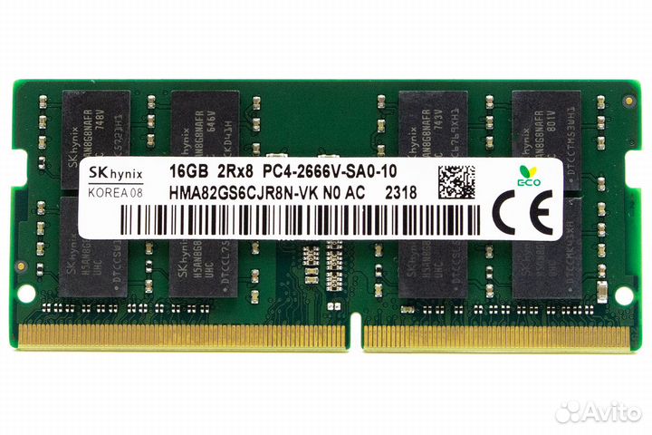 Новый sodimm hynix DDR4 16GB PC21300 2666мгц DR122