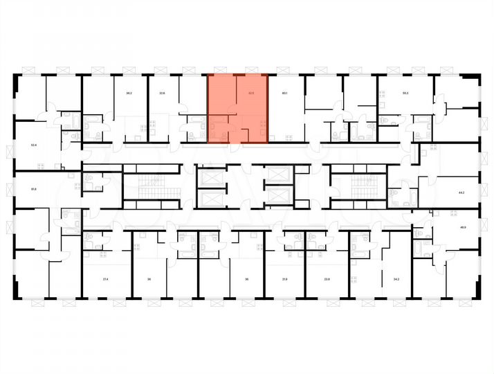 1-к. квартира, 32,5 м², 5/25 эт.