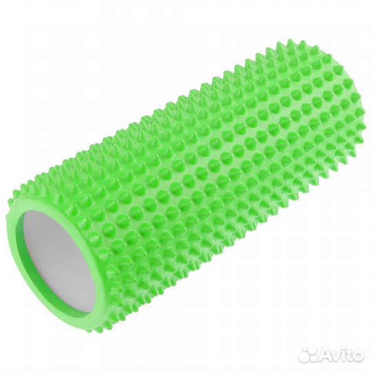 Роллер массажный 33 х 12 см черный/зеленый