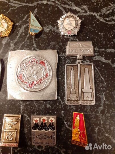 Значки СССР. Проба - 5. Разные. 10 шт