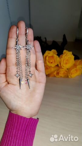 Серьги, ручная работа