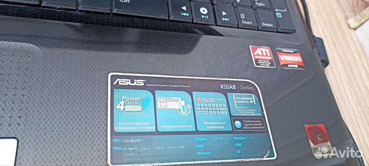 Ноутбук asus k50 AB б/у