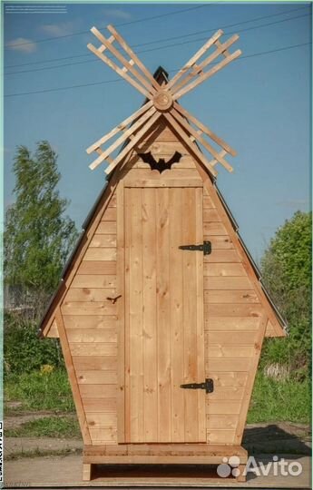 Дачный туалет с лебедем элч 127