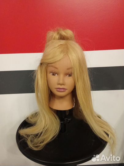Голова манекен натуральные волосы