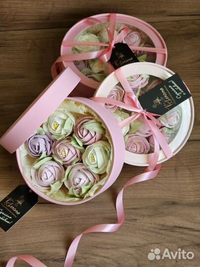 Цветы из зефира