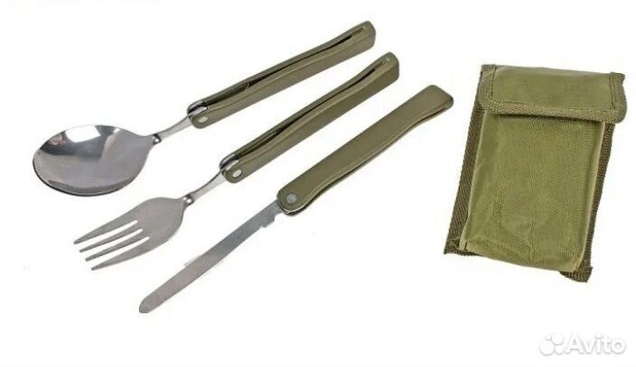 Нож набор туриста ложка, вилка, 48895