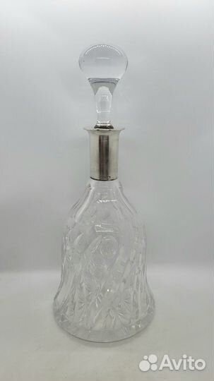 Графин хрустальный с серебром