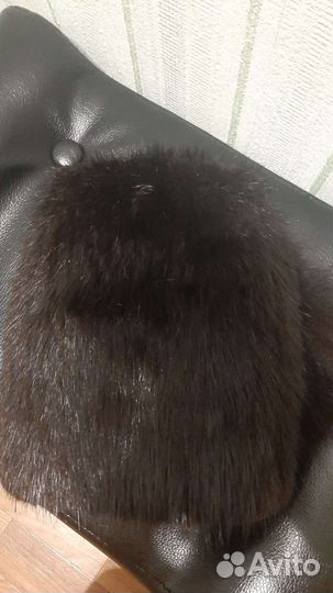 Шапка меховая женская вязаная