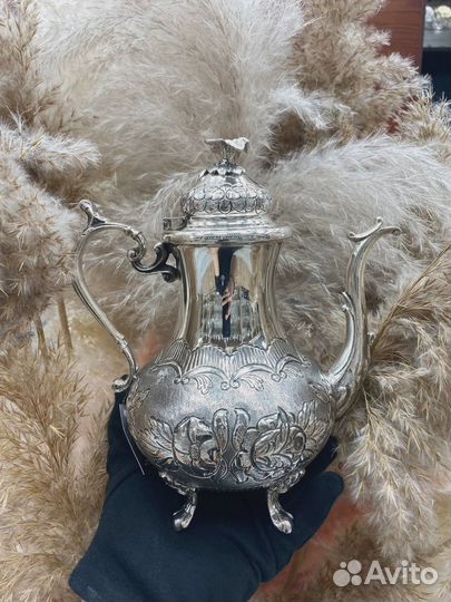 Кофейник из серебра на 750 мл 925 пробы