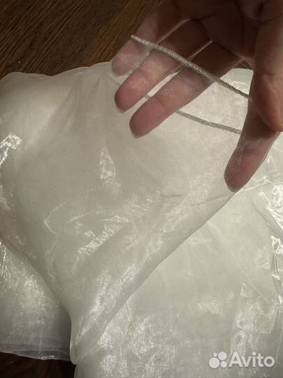 Ткать органза. Белая-прозрачная, переливающаяся