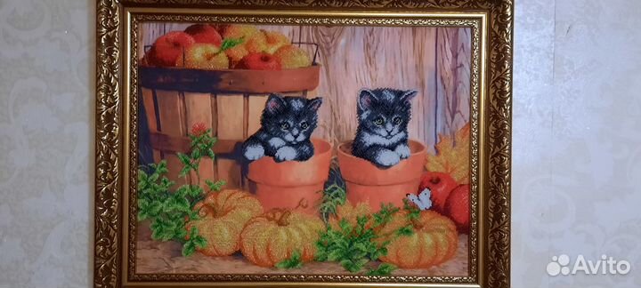 Картина, вышитая бисером