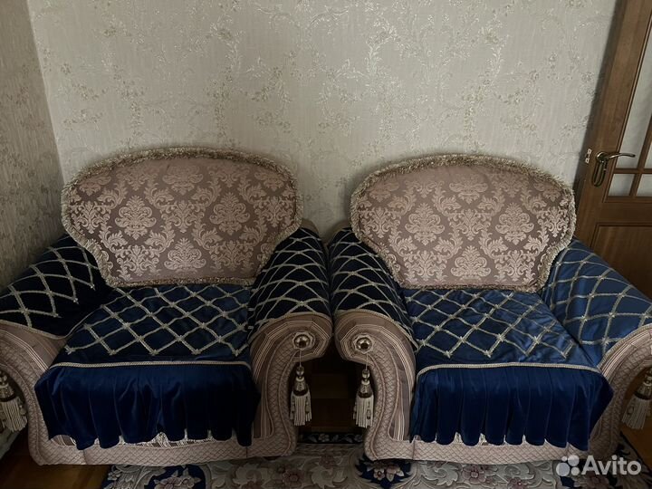 Диван и 2 кресла бу